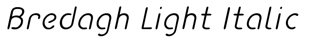 Bredagh Light Italic
